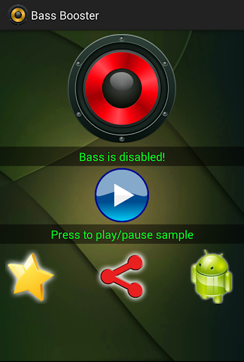 Android application Bass Booster screenshort