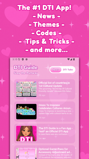 DTI Guide: Codes, Themes, News 1