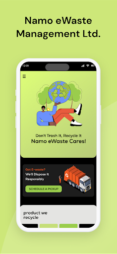Android application Namo eWaste screenshort