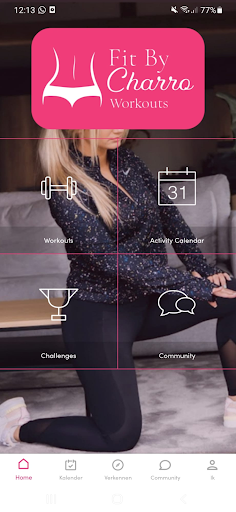 Android application Fit By Charro Workouts screenshort