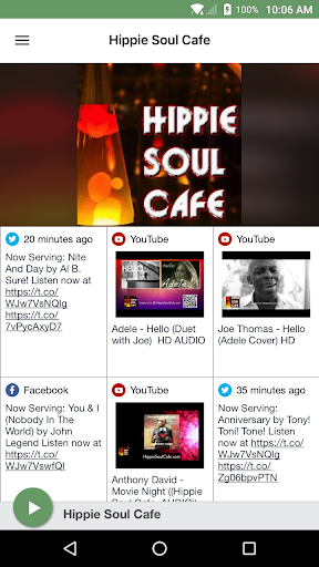 Android application Hippie Soul Cafe screenshort