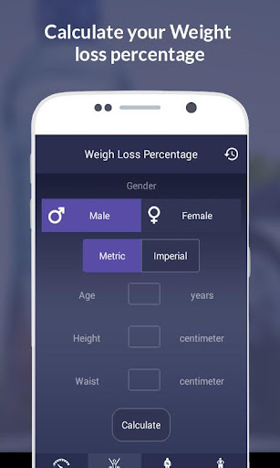 BMI Fitness Calculator Screen 2