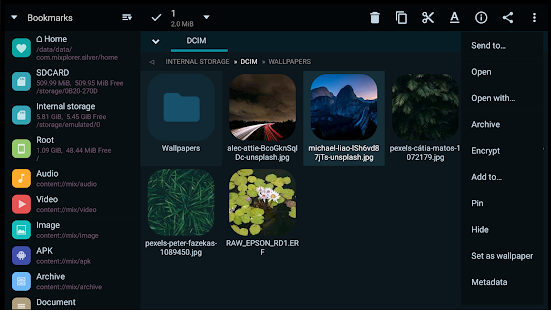 MiXplorer Silver File Manager Screenshot