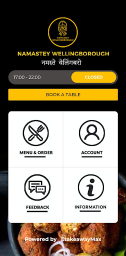 Android application Namastey Wellingborough screenshort