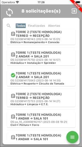 Won Solicitações Screen 2