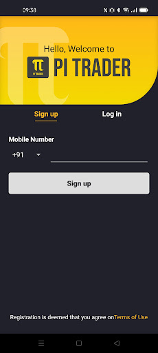 Android application Pi Trader screenshort