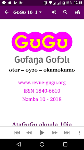 Android application GʊGʊ 10 audio screenshort