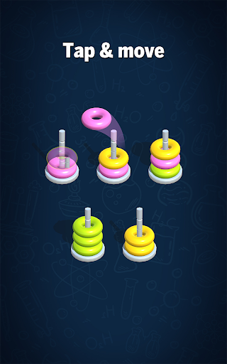 Hoop Sort Puzzle: Color Ring Stack Sorting Game 1.11 screenshots 1