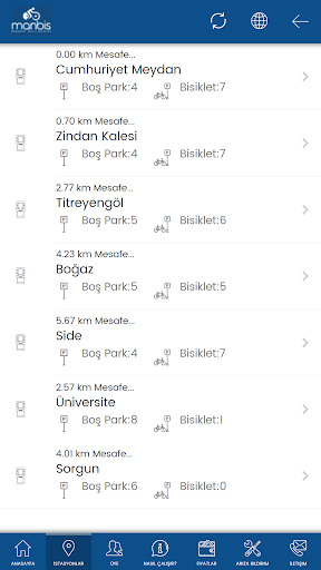 Manbis Akıllı Bisiklet Sistemi Screen 3
