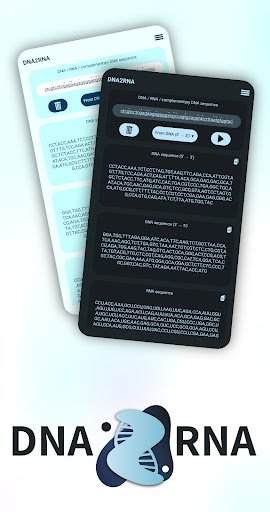 Android application DNA2RNA (DNA/RNA converter) screenshort