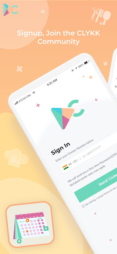 Android application CLYKK Service Provider screenshort