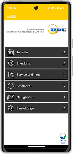 Android application UDG Abfall App screenshort