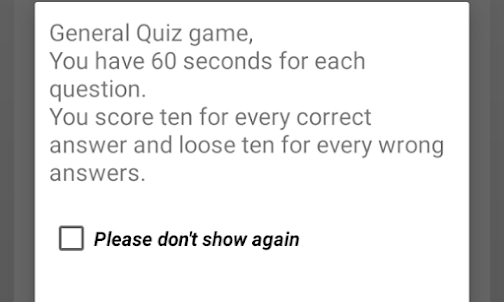 General quiz game