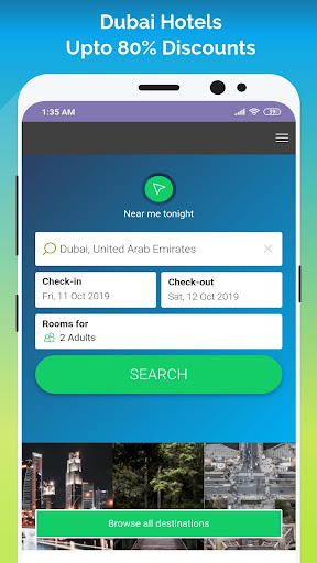 Dubai Hotels - Upto 80% Discou Screenshot 1 - AppWisp.com