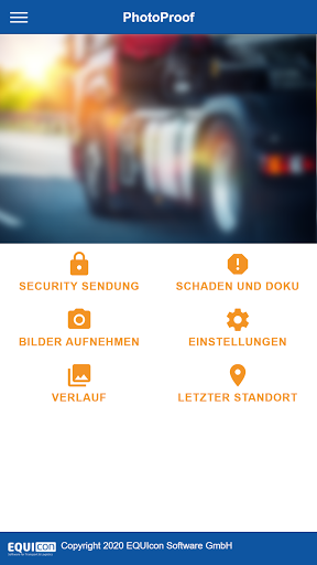 Android application sim cargo Bilddokumentation screenshort