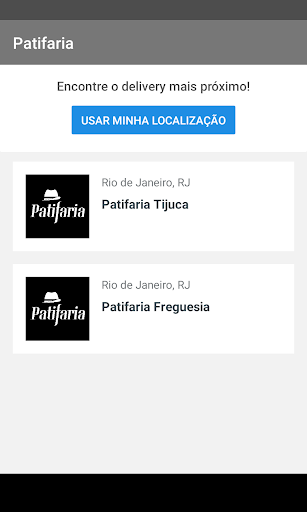Android application Patifaria screenshort