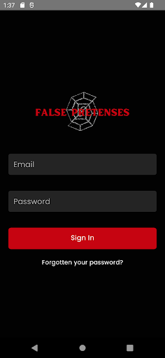 Android application FALSE PRETENSES screenshort