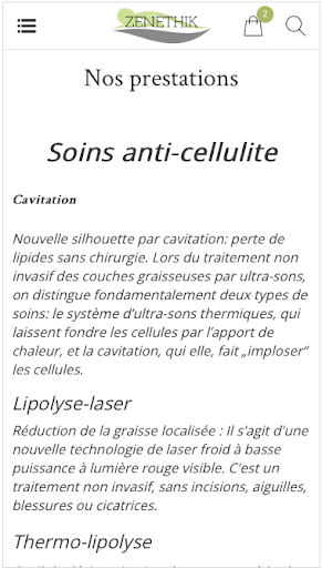 Zenethik beauté Screen 3