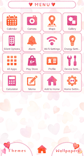 Love Hearts Theme Screen 2
