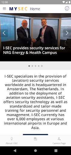Android application MYSEC by I-SEC screenshort