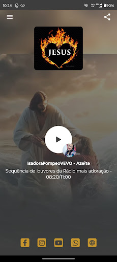 Android application Rádio Mais Adoração screenshort