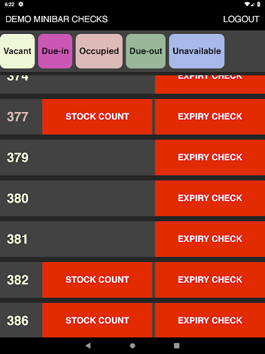 Minibar App Screen 2