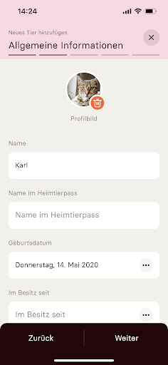 Android application around.pet screenshort