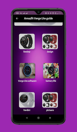 Amazfit Verge Lite guide Screen 2
