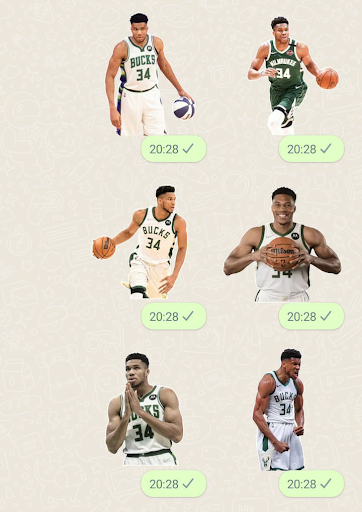 Giannis Antetokounmpo Stickers Screen 3