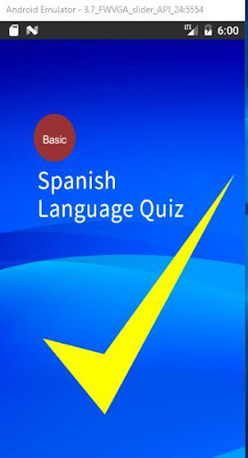 Android application DELE exam Spanish Quiz screenshort