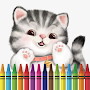 Kawaii Cat Coloring Book