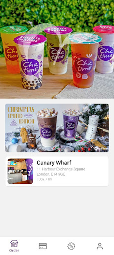 Android application Chatime UK screenshort