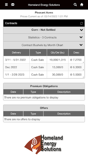 Android application Homeland Energy Solutions screenshort