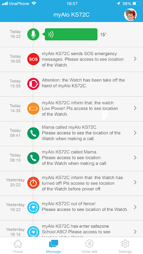 myAlo myKids Screen 2