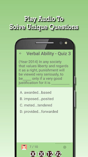 CAT Exam Preparation Screen 3