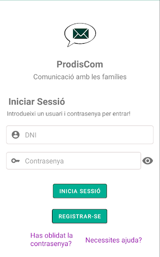 Android application ProdisCom2 screenshort