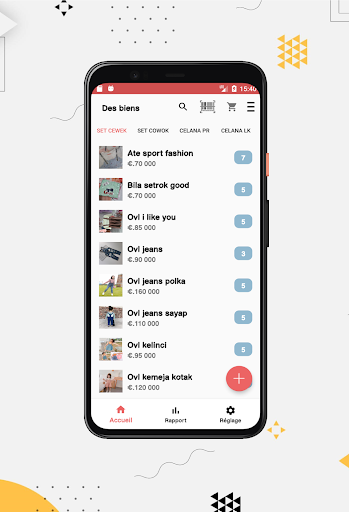 Aperçu de l'application