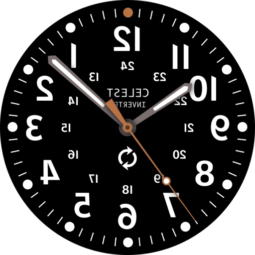 CELEST5405 Mirrored Watch logo