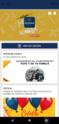 Android application Intesnar screenshort