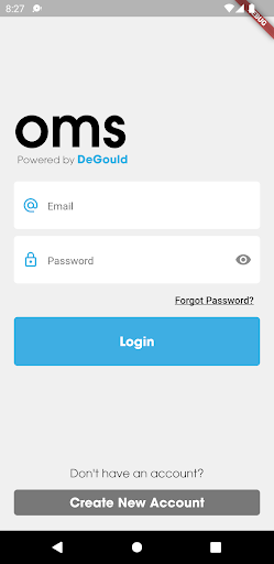 Android application DeGould OMS screenshort