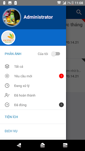 PHU DONG Manager Screen 2