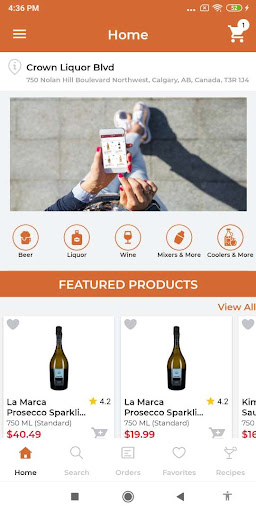Android application Crown Liquor Blvd screenshort