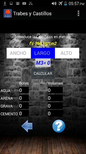 Calculadora de Concreto Screen 3