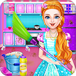Cover Image of Download Doll House Clean - Home Cleanup Girls Game .1 APK