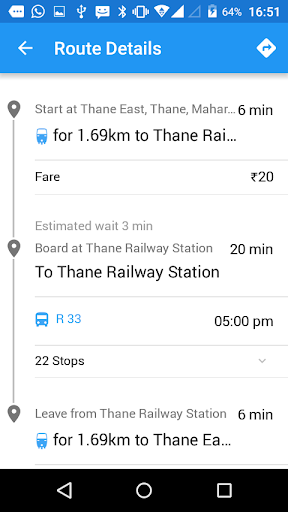 Android application TMT Thane screenshort