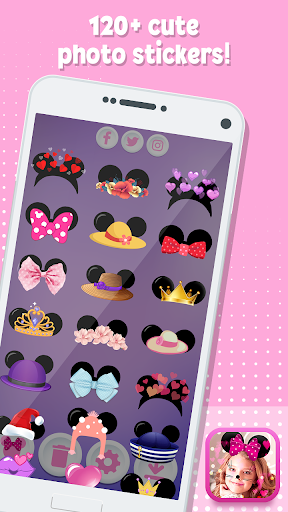Minni Mouse Photo Stickers
