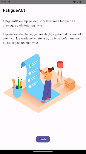 Android application FatigueACt screenshort