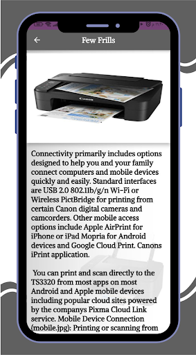 Canon TS3340 wireless guide Screen 3