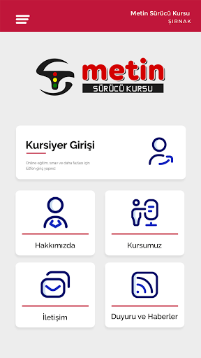 Android application Metin Sürücü Kursu screenshort