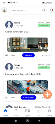 Android application Buildbeta screenshort